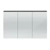 Hudson Reed 1350mm Hacienda Black 3 Door Mirror Cabinet
