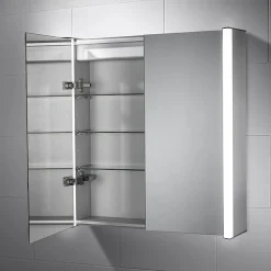 Sensio Furniture Lighting Solution Sensio Aspen Diffused Double LED Mirror Cabinet With Shaving Socket