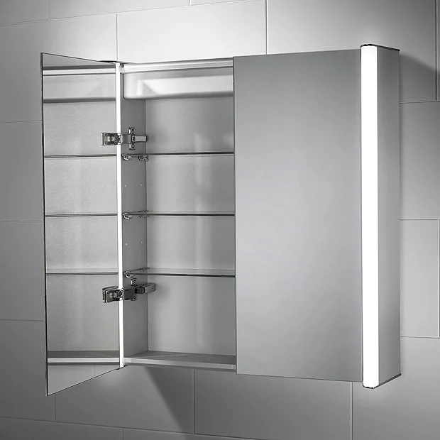 Sensio Furniture Lighting Solution Sensio Aspen Diffused Double LED Mirror Cabinet With Shaving Socket 1 Sensio Furniture Lighting Solution Sensio Aspen Diffused Double LED Mirror Cabinet With Shaving Socket