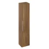 Itton Bathroom Britton Shoreditch Wall-Hung Tall Cabinet With Chrome Handle - Caramel