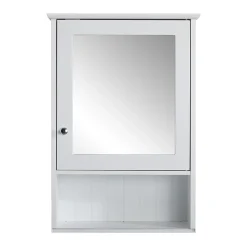 Victorian Plumbing Tongue And Groove Bathroom Mirror Cabinet - White -Hudson Reed Sales tg103md1