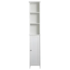 Victorian Plumbing Tongue And Groove Tall Storage Unit - White