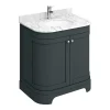 The Period Bathroom Company Period Bathroom Co. White Marble Splashback For Vanity Basin Top