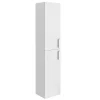 Toreno Wall Hung 2 Door Tall Storage Cabinet - High Gloss White