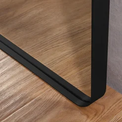 Venice Black Frame 500 X 750mm Rectangular Mirror -Hudson Reed Sales venbf5075 d1