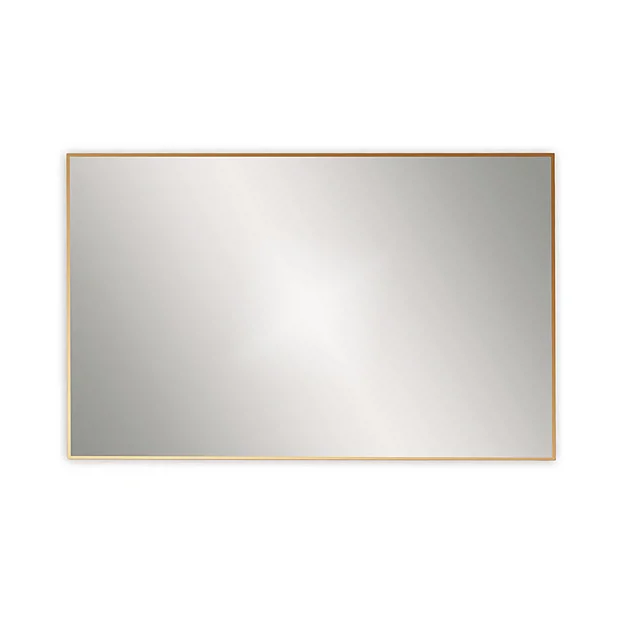 Venice Brushed Brass 1200 X 700mm Rectangular Mirror 2 Venice Brushed Brass 1200 X 700mm Rectangular Mirror - Image 2