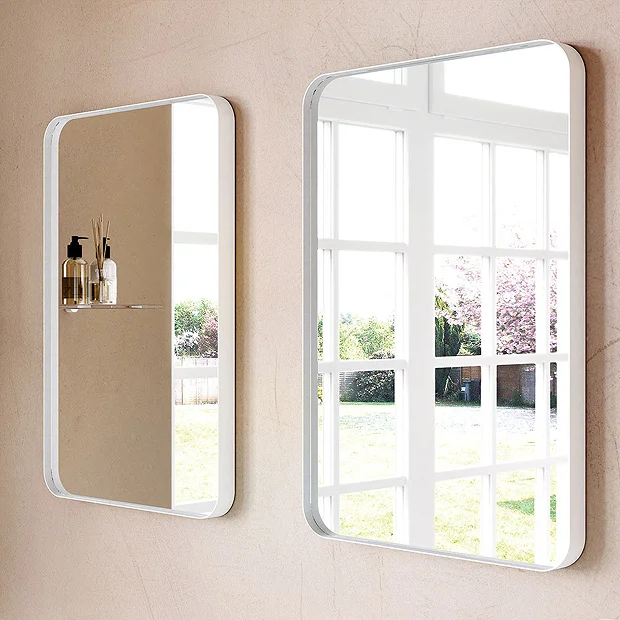 Venice White Frame 500 X 750mm Rectangular Mirror 1 Venice White Frame 500 X 750mm Rectangular Mirror