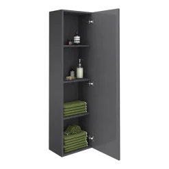 Victorian Plumbing Apollo2 400mm Gloss Grey Tall Wall Hung Unit -Hudson Reed Sales vma460 nd1