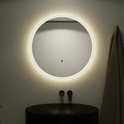 Venice 1200mm Round LED Illuminated Anti-Fog Bathroom Mirror -Hudson Reed Sales vn60mir d2 1