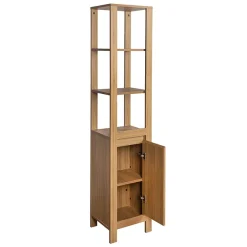 Valencia Naturale Oak Effect Tall Unit -Hudson Reed Sales vnattb d1