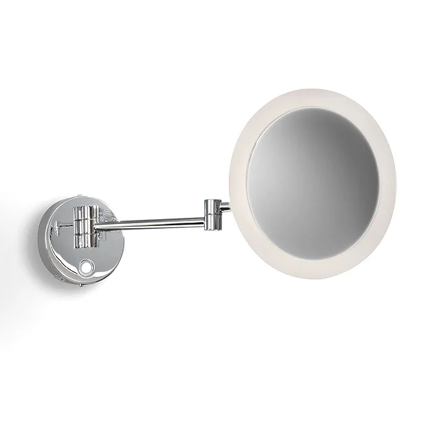 Venice Chrome Round 3x Magnifying LED Cosmetic Mirror 2 Venice Chrome Round 3x Magnifying LED Cosmetic Mirror - Image 2