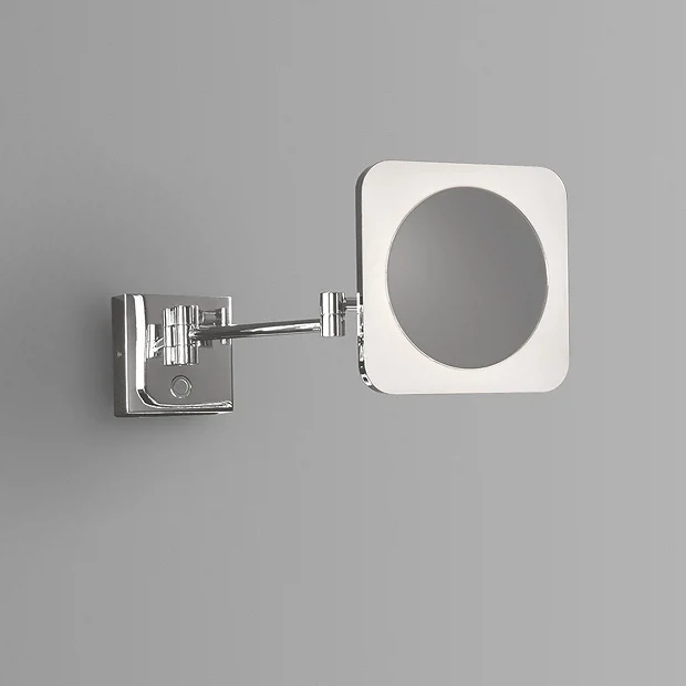 Venice Chrome Square 3x Magnifying LED Cosmetic Mirror 4 Venice Chrome Square 3x Magnifying LED Cosmetic Mirror - Image 4