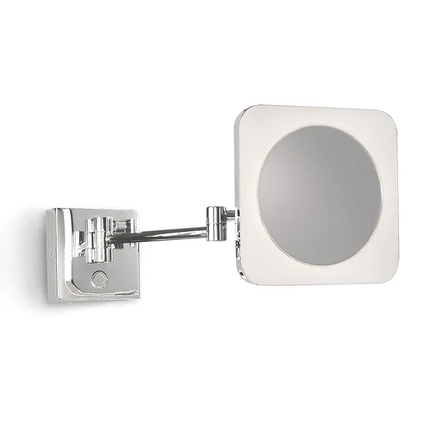 Venice Chrome Square 3x Magnifying LED Cosmetic Mirror 2 Venice Chrome Square 3x Magnifying LED Cosmetic Mirror - Image 2