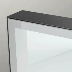 Venice Black 1000 X 700mm LED Illuminated Mirror With Demister Pad