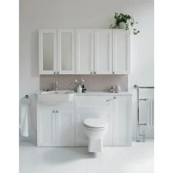 Urlington Bathroom Burlington 30 Single Door Base Unit - Matt White