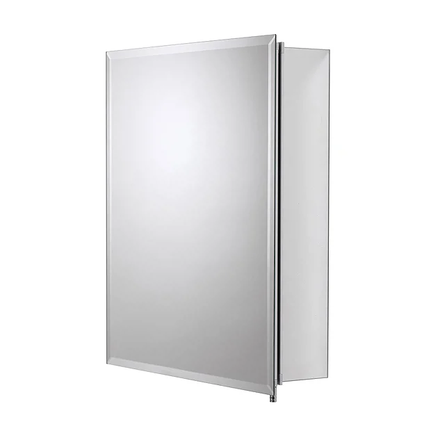 Croydex Winster Single Door Aluminium Mirror Cabinet With FlexiFix 2 Croydex Winster Single Door Aluminium Mirror Cabinet With FlexiFix - Image 2