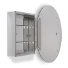 Croydex Orwell Single Door Oval Mirror Cabinet With FlexiFix