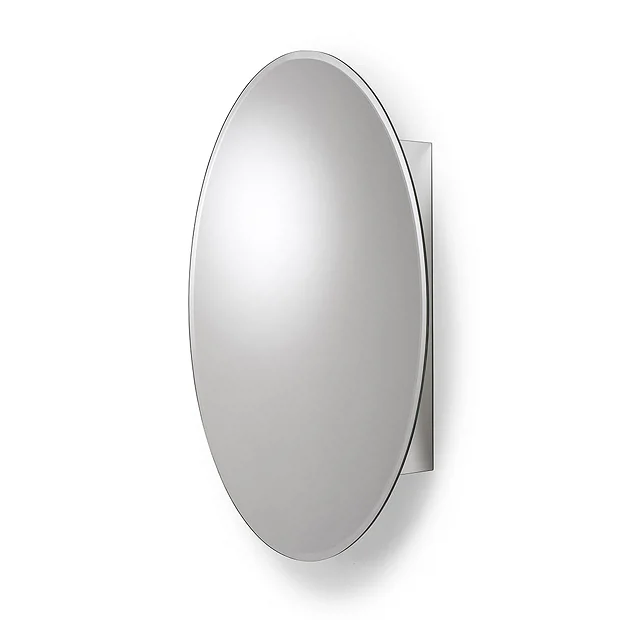 Croydex Orwell Single Door Oval Mirror Cabinet With FlexiFix 2 Croydex Orwell Single Door Oval Mirror Cabinet With FlexiFix - Image 2