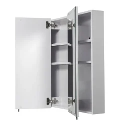 Croydex Westbourne Triple Door Tri-View White Steel Mirror Cabinet With FlexiFix 6 Croydex Westbourne Triple Door Tri-View White Steel Mirror Cabinet With FlexiFix -Hudson Reed Sales wc102322 d1