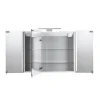 Croydex Hampton Hang N Lock Triple Door Illuminated Mirror Cabinet With Shaver Socket 700 X 900mm