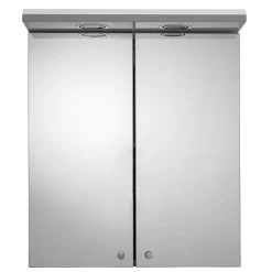 Croydex Shire 2 Door Mirror Cabinet With Light & Shaver Socket - White 9 Croydex Shire 2 Door Mirror Cabinet With Light & Shaver Socket - White -Hudson Reed Sales wc267222eai2