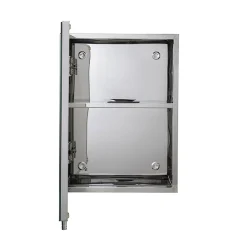 Croydex Avon Single Door Stainless Steel Mirror Cabinet -Hudson Reed Sales wc856005 d2