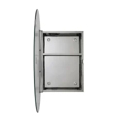 Croydex Tay Oval Mirrored Door Cabinet -Hudson Reed Sales wc870105 d2