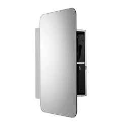 Croydex Medway Round Edges Mirror Cabinet With FlexiFix -Hudson Reed Sales wc871505 d2