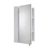 Croydex Dawley White Steel Single Door Mirror Cabinet With FlexiFix